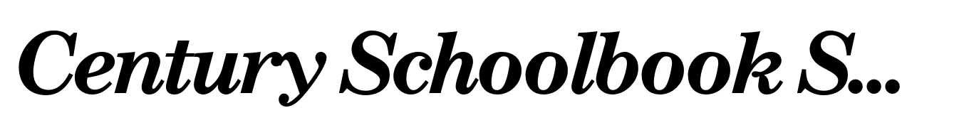 Century Schoolbook SH Bold Italic